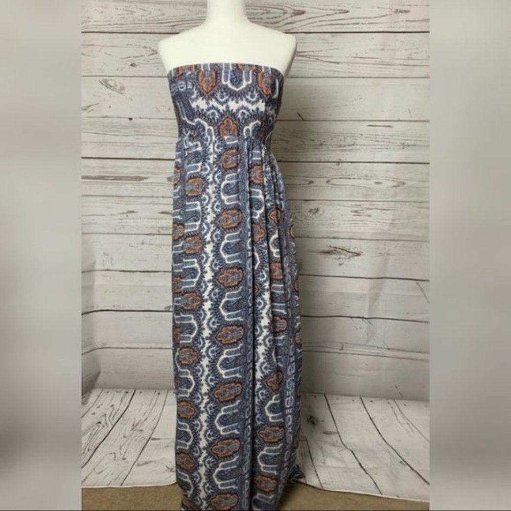 Topshop Strapless Maxi Dress